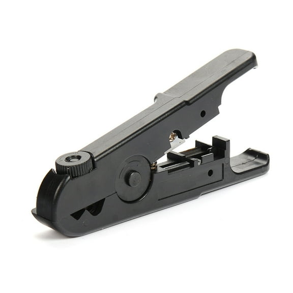 Multi Functional Coaxial Cable Stripping Pliers Wire Stripping Pliers Network Stripping Pliers (Black)