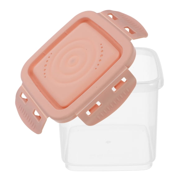 jojofuny Fermenting Food Sealed Box Reusable Plastic Pink For Home Use 1Set 5.5x4.3x4.3in