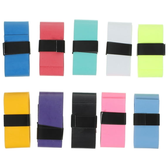 MultiColor PU Badminton and Tennis Grip Tape for Sports Use 10pcs AntiSlip Racket Sweatband