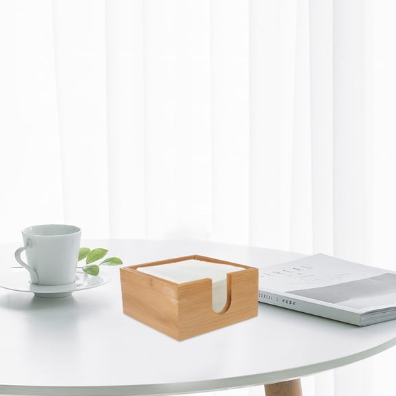 HOMEMAXS  Napkin Holders For Paper Napkins Timber Table Modern Office