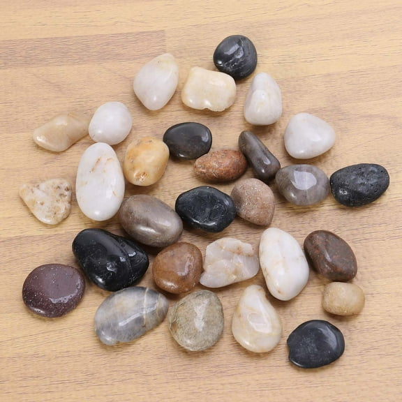 HOMEMAXS Cobblestone Rain Flower Fish Tank Stones Colorful Stone Garden Landscape Paving Engineering Stones Decor 2-3 Pebbles 500G