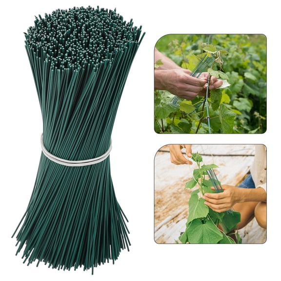 HOMEMAXS OUNONA 1000Pcs Plant Twist Ties Galvanized Iron Wires Flexible and Sturdy Wire Ties Reusable Twist Ropes
