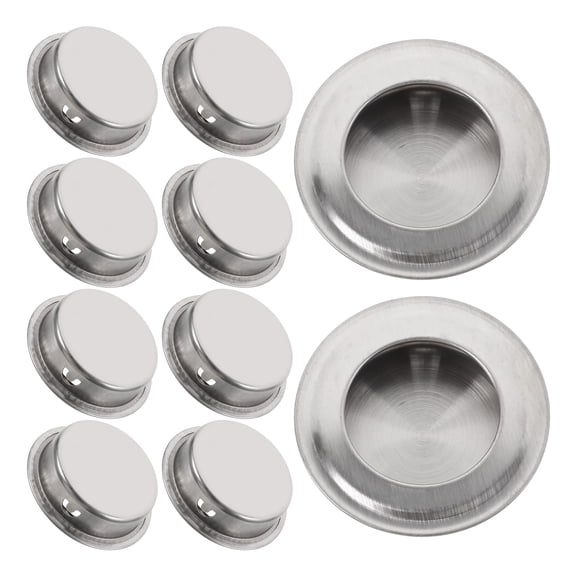 HOMEMAXS OUNONA 10pcs Barn Door Handle Recessed Cabinet Garage Door Pull