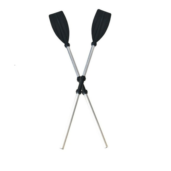 Oar Water Boat Oar Kayak Rowing Boat Aluminum Alloy Double End Detachable Dual Purpose Kayak Paddle 210CM (Black)