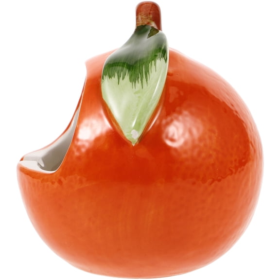 Minkissy Succulents Planter Orange Shape Flowerpot Resin Holding Cactus Plants Home Decoration 1Pcs