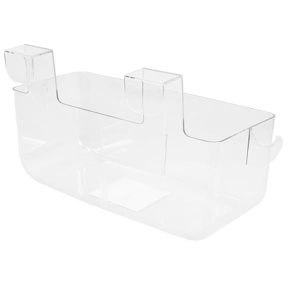 HOMEMAXS Organizer Bin Cubic Wall Shelf Office 32.00X15.50X11.00CM Transparent