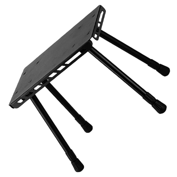 HOMEMAXS Portable Outdoor Folding Table, Compact Small Camping Travel Table for Individual Use, Black