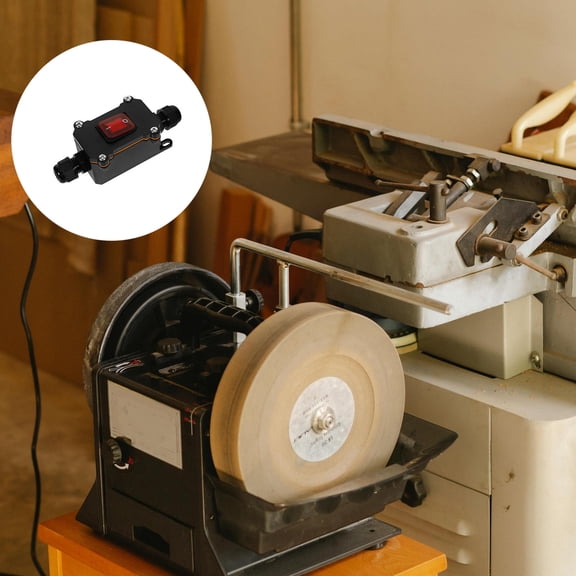 HOMEMAXS Outdoor Inline Cord Waterproof Switch 12.00X4.00X3.90CM