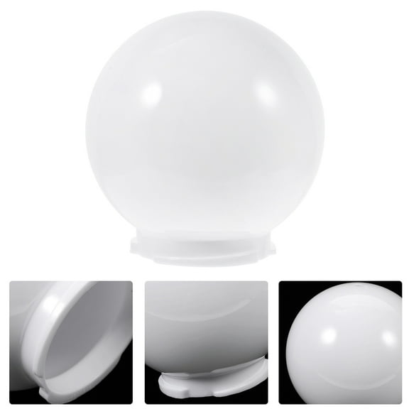 RUNROTOO Outdoor Light Covers White Acrylic 1Set 9.8x9.8x3.7in