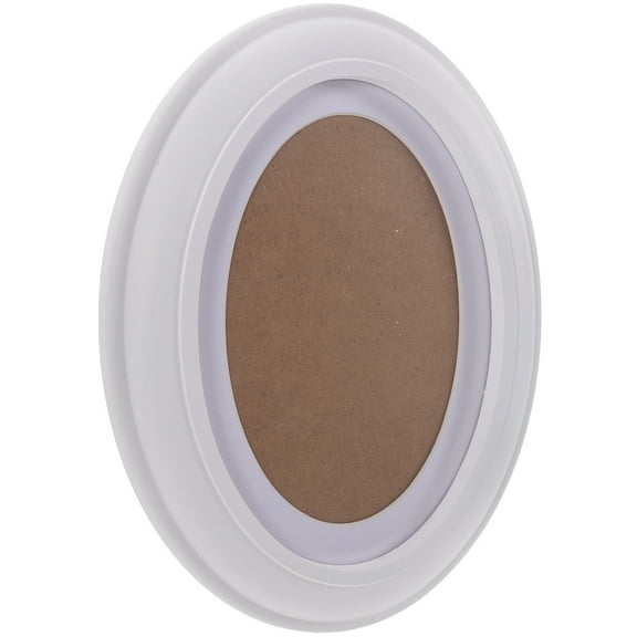 HOMEMAXS Oval Picture Frames Vintage Oval Wood Photo Frame Classic White Oval Frame With Seamless Nail And S Nail Tabletop And Wall Photo Frame