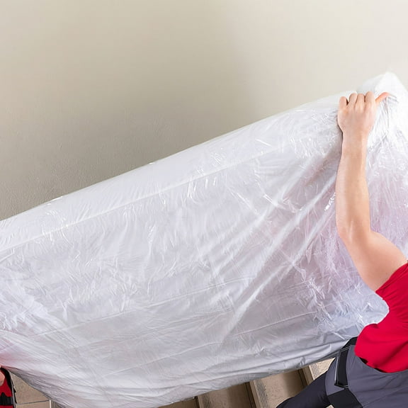 PE Mattress Moving Covers for Protection Transparent Design Ideal for Storage and Moving Scenarios 2 Pcs