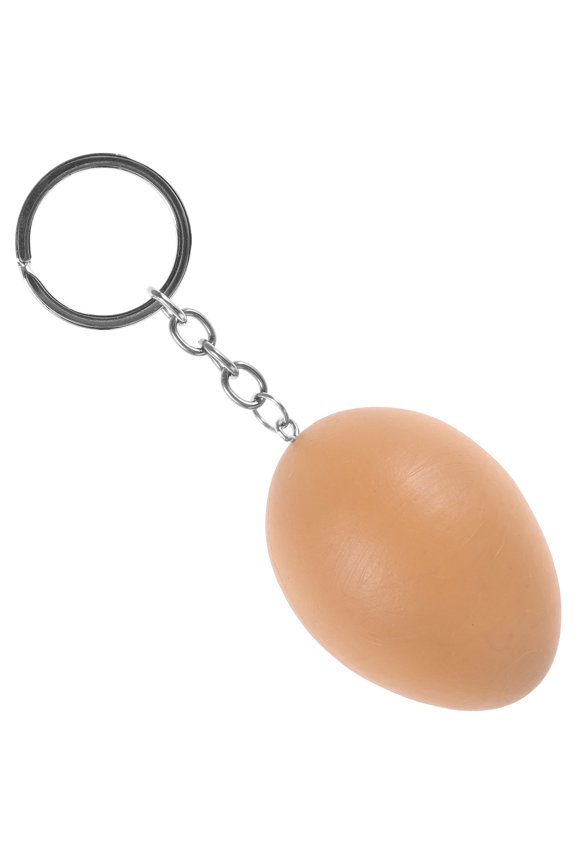 Painted Plastic Egg Keychain Artificial Pin Phone Lanyard Child Man