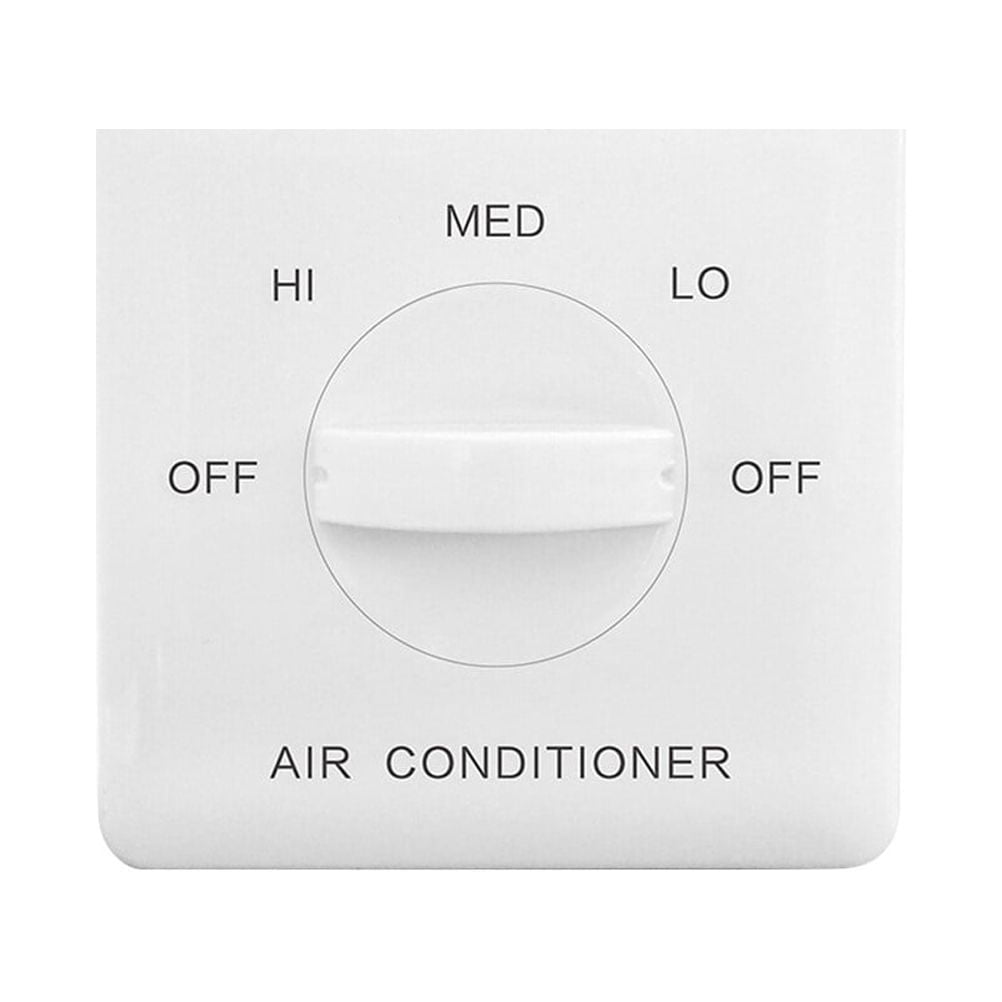 HOMEMAXS Panel Pipe Fan Controller White Fan Coil Threespeed Control
