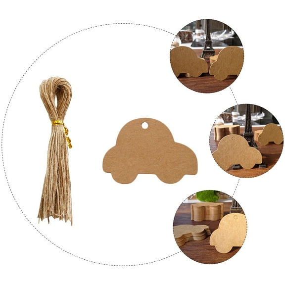 HOMEMAXS Paper Kraft Hang Tag Product Description Tags Creative Car Shape