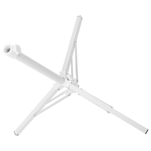 HOMEMAXS  Parasol Base Stand Foldable Stabilizer Umbrella Holder White