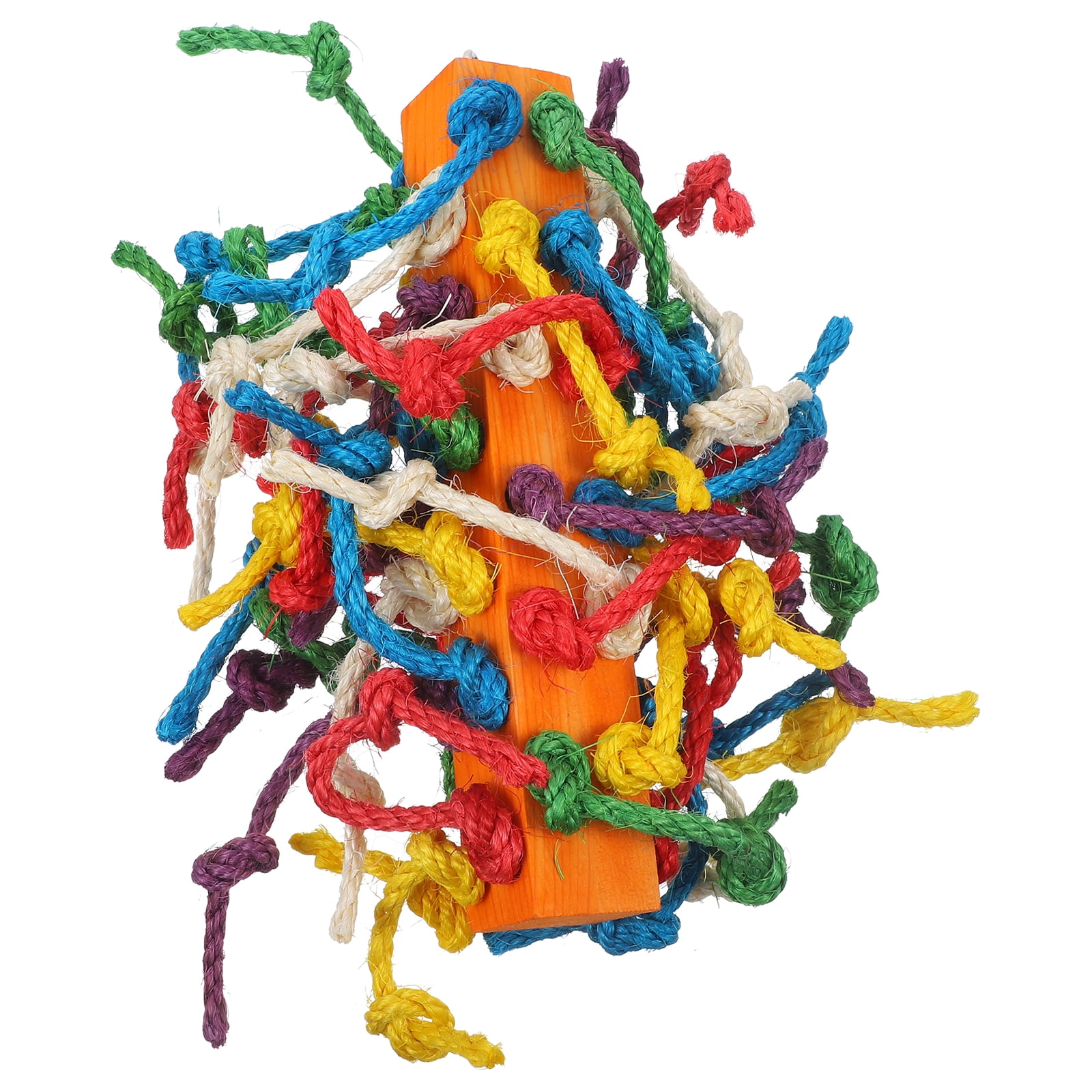 Gallery Detail: Homemaxs Parrot Treats Colorful Sisal Rope Bird Chewing Foraging Toys