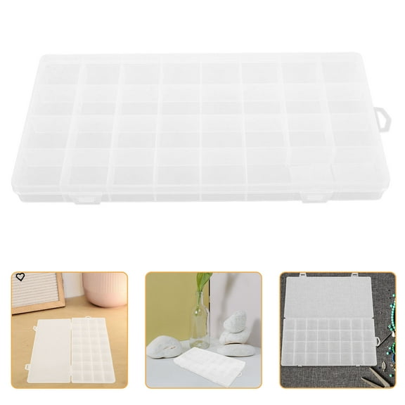 HOMEMAXS  Parts Organizer Jewelry with Compartments Simple Transparent