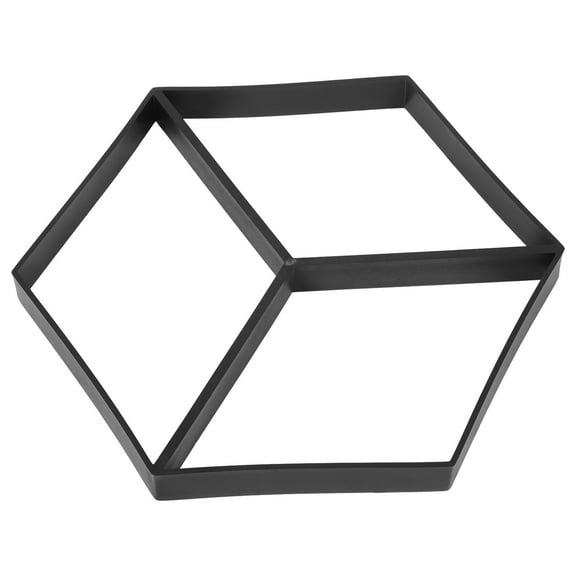 Plastic Walkway Mold for DIY Pathways and Decor Black Reusable Durable