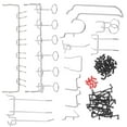 thumbnail image 1 of HOMEMAXS  Peg Board Accessory Kit Pegboard Tool Organizer Hooks Boards, 1 of 8