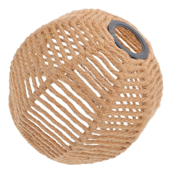 Pendant Lamp Shade Replacement Jute Rope Woven Light Shade Rustic Ceiling Fan Light Cover for Hanging Light Fixture Pendant Light Wall Sconces