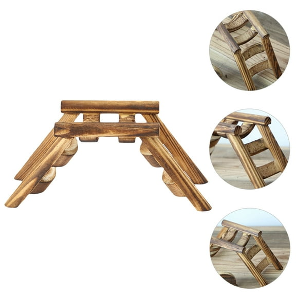 HOMEMAXS  Pet Hermit Crab Climbing Toys Hamster Ladder Bridge Hmster