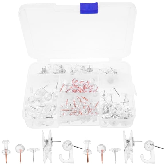 HOMEMAXS Picture Hanger Hooks Set, Thumbtack Style Picture Hangers 14x10cm for Wall Art and Photo Hanging