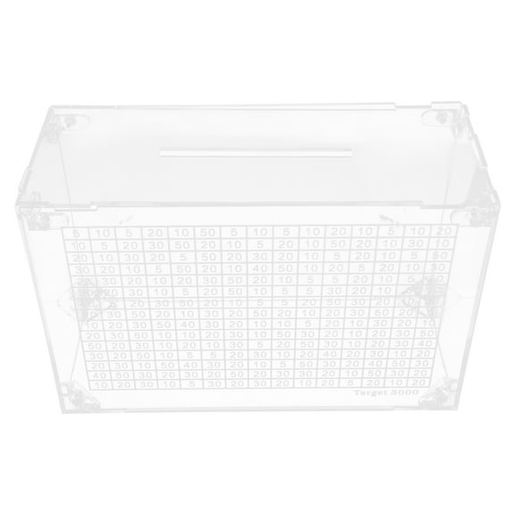 Piggy Bank Money Saving Jar Slot Machine Chest Savings Transparent