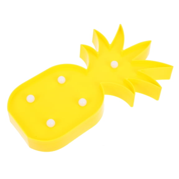 Minkissy Pineapple Shaped Led Night Light Yellow Plastic 1Pcs 9.9X6.1X1.2In