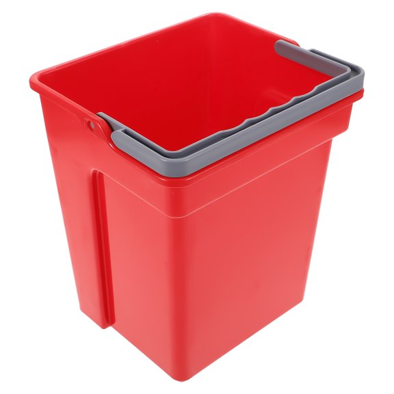 WEUVEB Plastic Water Bucket Red with Handle Practical Multipurpose Bucket for Household