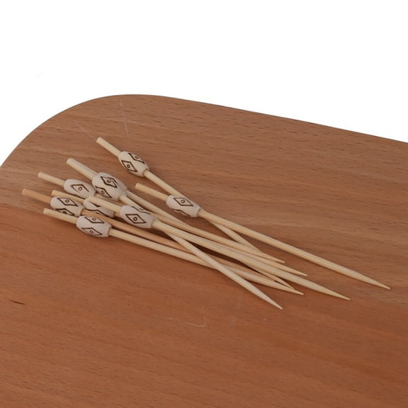 Pink Wooden Fruit Picks for Eating Use Perfect for Cocktails and Parties 100PCS