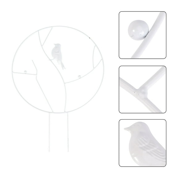 Plant Stand Planting Holder Pot Climbing Support Stake Plants White