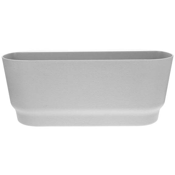 STRANDCHIC White Hanging Planter for Balcony Railing, Sturdy Material, Outdoor Indoor Garden Decor