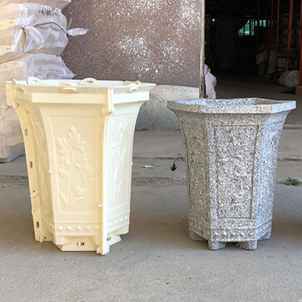 Planter Molds for Concrete Hexagonal Flower Pot Home Office Bonsai
