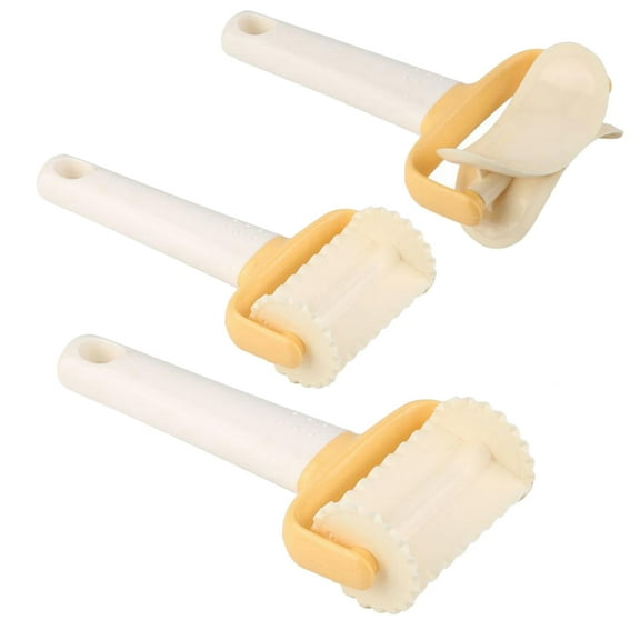 HOMEMAXS Plastic Biscuit Rolling Cutter for Home Beige with Hanging Hole Design Compact Size for Easy Storage