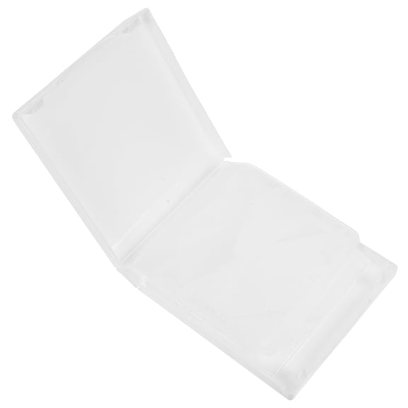 Plastic DVD Case Bag with Insertable Pages 12-Disc CD Box Media Storage Pouch Reusable DVD Storage Case for DVDs and Small Items White