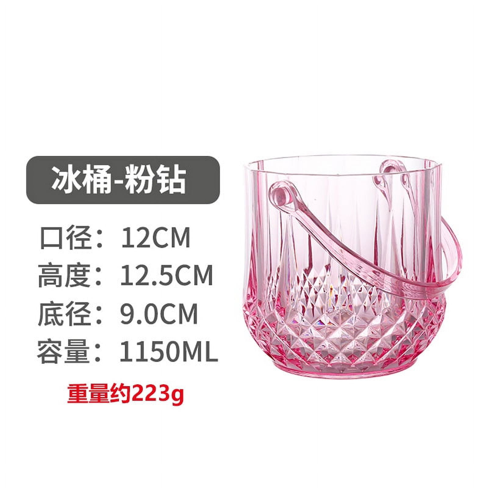 HOMEMAXS Plastic Ice Bucket Decorative Ice Cube Bucket Party Use Beer
