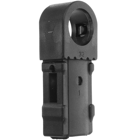 HOMEMAXS Plastic Ring Sleeve with Slot Ladder Accessory Extension Black