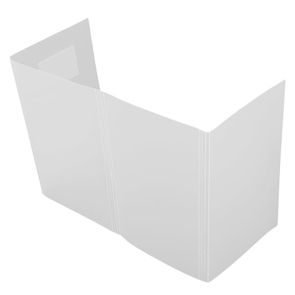 HOMEMAXS Plastic Safety Partition Desk Divider Board Sneeze Guard for Public Areas and Office Desks