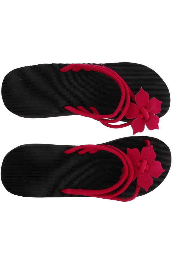 Women's Comfortable High Heel Platform Sandals with Knot Design for Party Use Red EVA Size 39