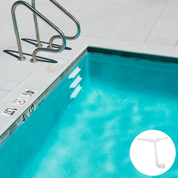 HOMEMAXS Pool Fountains for above Ground Pools Stainless Accessories Waterfall White