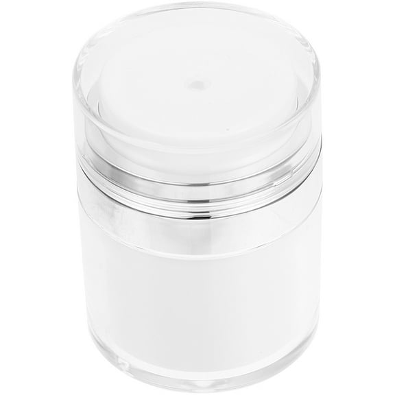 HOMEMAXS Portable Acrylic Lotion Jar with Airless Pump for Travel and Home Storage Transparent 100ml
