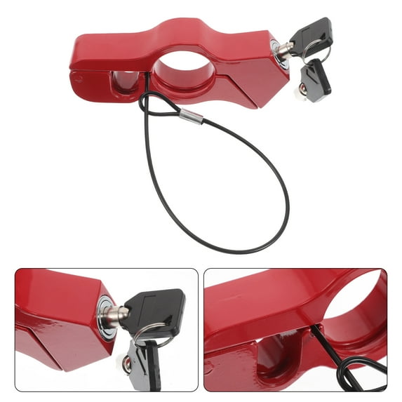 Portable Heavy Duty Motorcycle Lock for Handlebars Made of Alloy Durable and Adjustable Fits