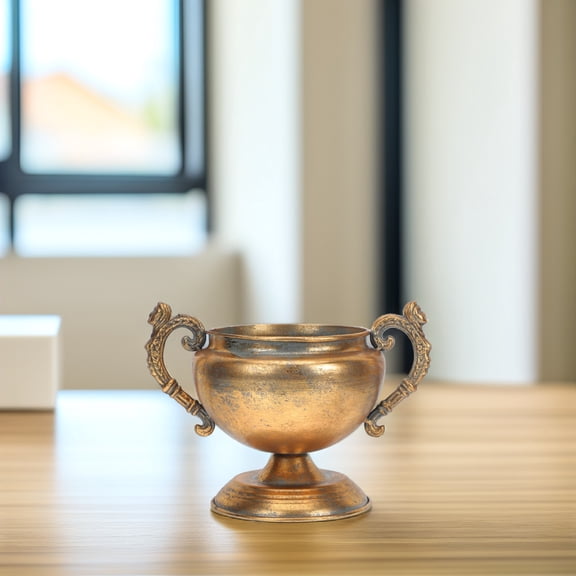 HOMEMAXS Pots Vintage Flowerpot Small Flower Pot 27x16cm Golden