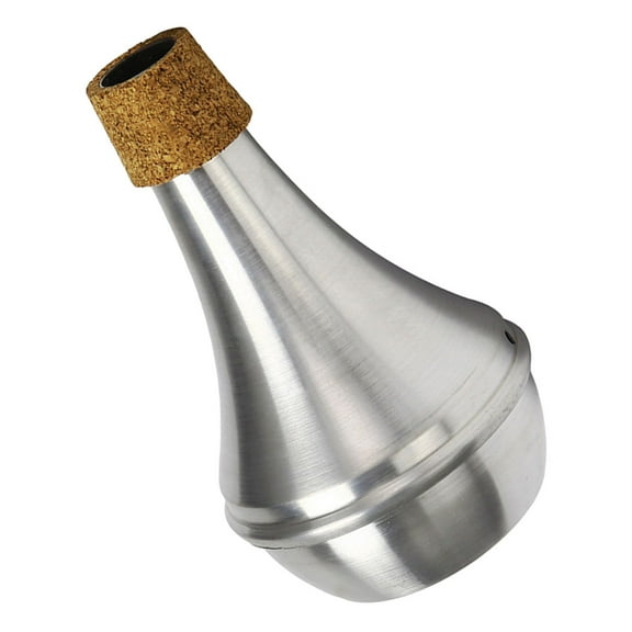 HOMEMAXS  Practice Trumpet Mute for Kids Baby Musical Instrument Violin Silver
