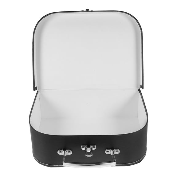 HOMEMAXS Present Wrapping Box Gift Wedding Gift Packing Box Small Suitcase Party Favor Box with Stainless Steel Handle