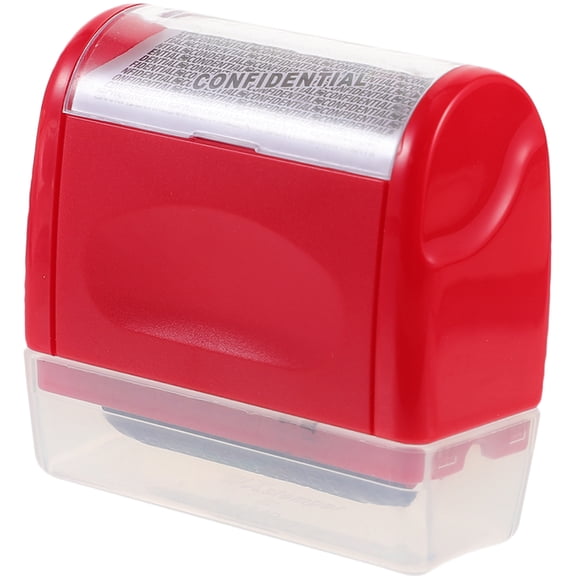 HOMEMAXS Privacy Tool Roller Stamp for Home Operated Number Office Red