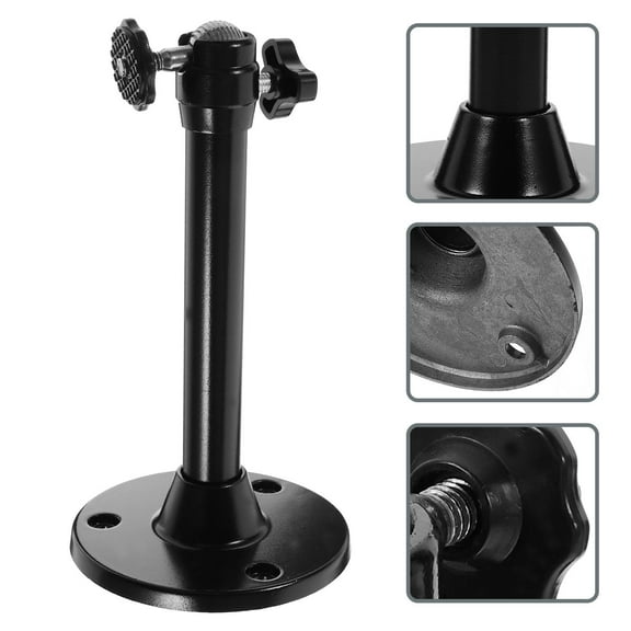 HOMEMAXS Universal Ceiling Mount for Television Black Aluminum Alloy 360-Degree Rotatable with Knob