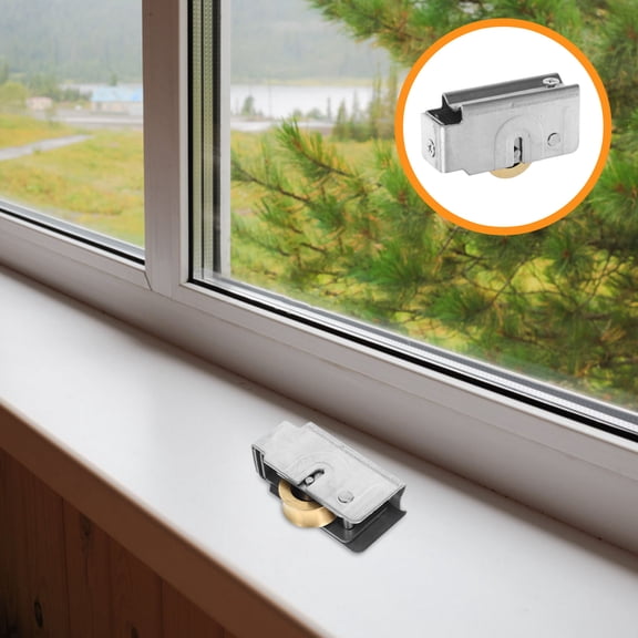 Minkissy Sliding Door Hardware Wheel 1Pcs 2.8X1.3X0.9In