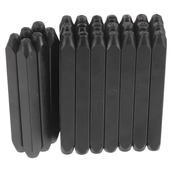 HOMEMAXS Punch Stamp Tool Digital Steel Stamps Letter Stencils Black