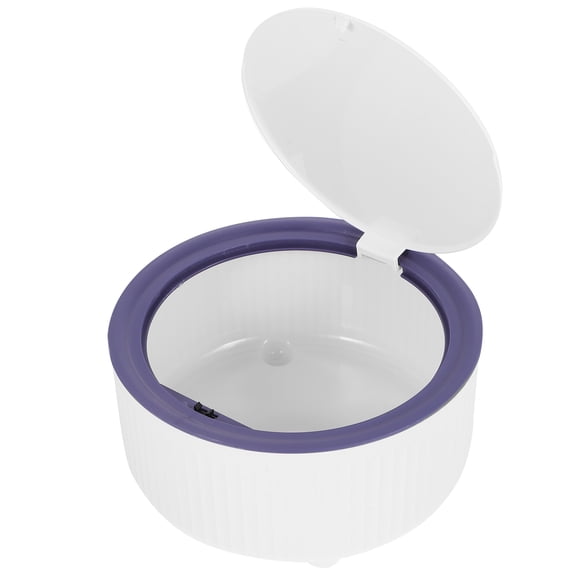 HOMEMAXS  Push Trash Can Tiny for Desk Lid Garbage Bedroom Cans Office Bin Car